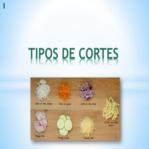 CORTES BÁSICOS DE VEGETALES | PPTX