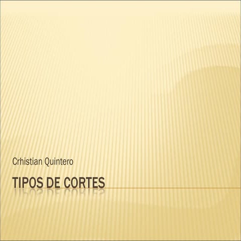Tipos de cortes 89