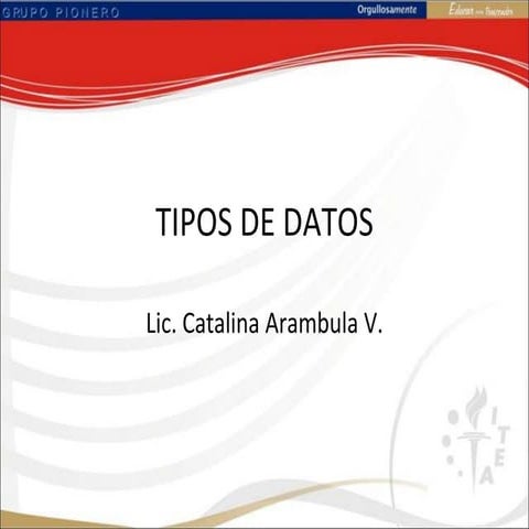 Tipos de datos