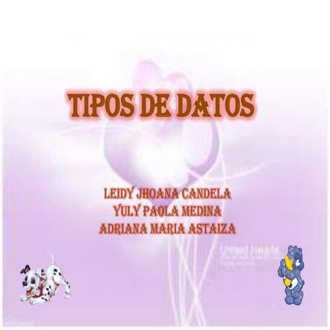 Tipos de datos