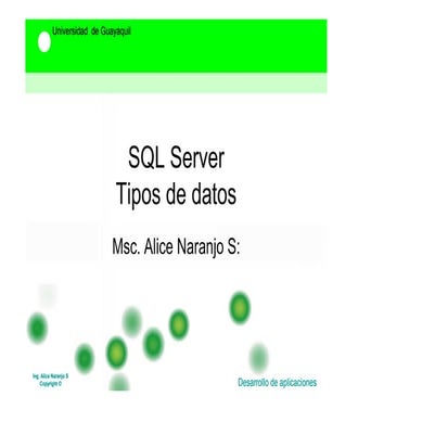 Tipos de datos sql server 2014