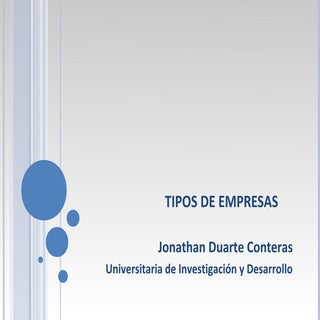 Tipos de empresas
