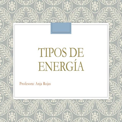 Tipos de energia
