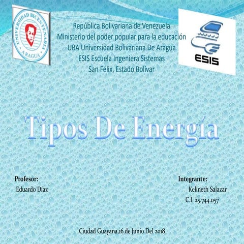 Tipos de energias