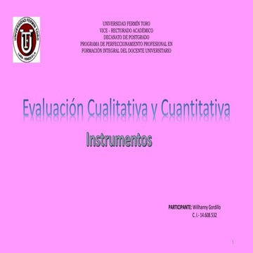 Tipos de evaluacion cualitativa y cuantitativa 10052016