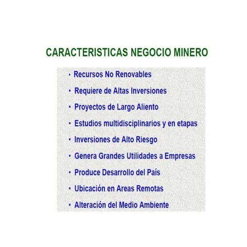 Tipos de explotación de superficie