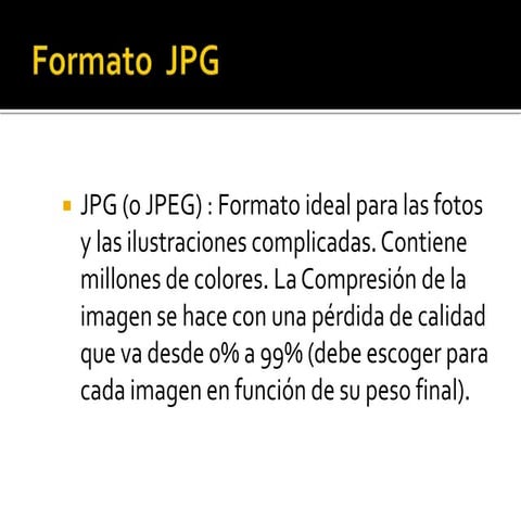 Tipos de formatos de imagenes