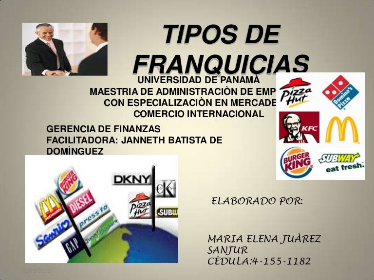 Tipos de franquicias
