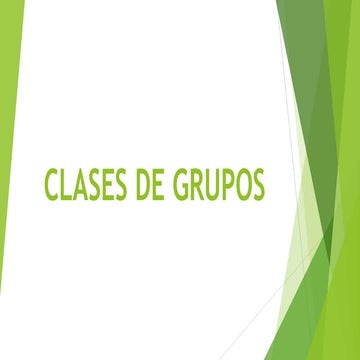 Tipos de grupos