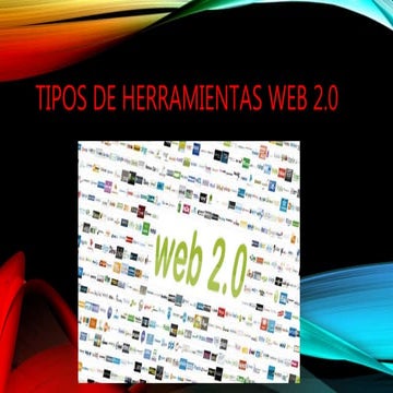 Tipos de herramientas web 2