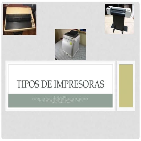 Tipos de impresoras