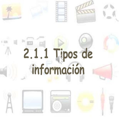 Tipos de informacion