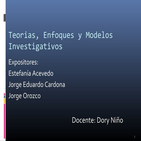 Tipos de investigación