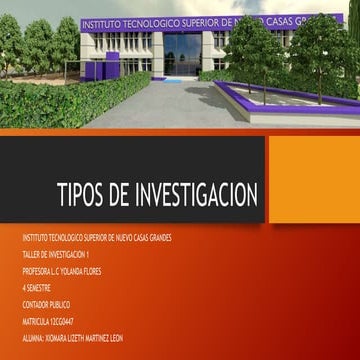 Tipos de investigacion