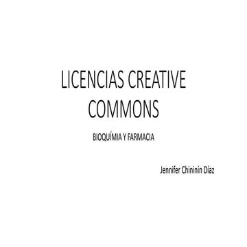Licencias Creative Commons