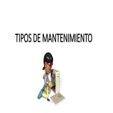 Tipos de mantenimiento