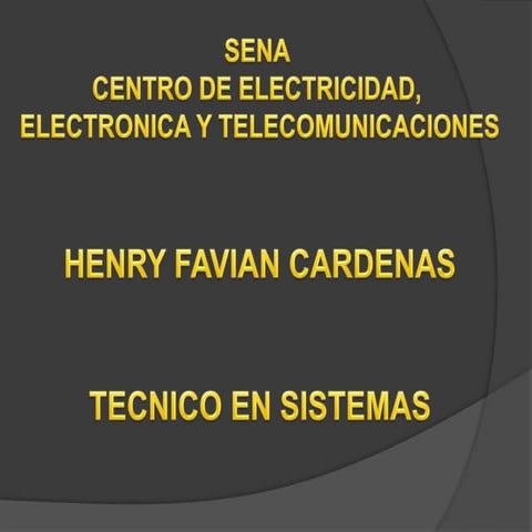 Tipos de mantenimiento  aprendiz henry cardenas