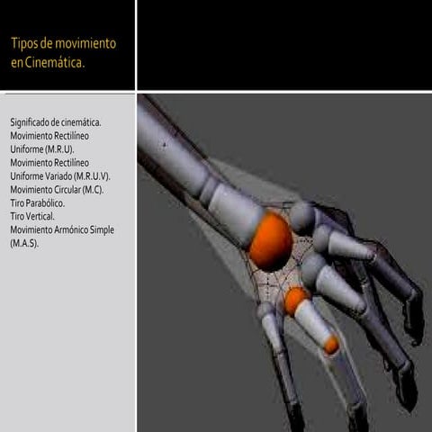 Tipos de movimiento en cinemática