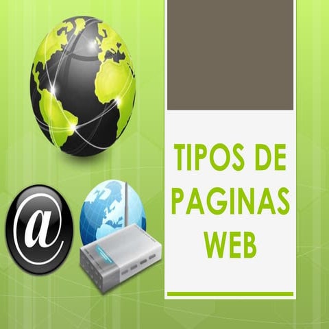Tipos de paginas web