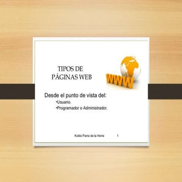 TIPOS DE PAGINAS WEB