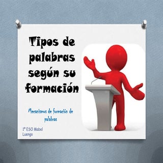 Tipos de palabras según su formación