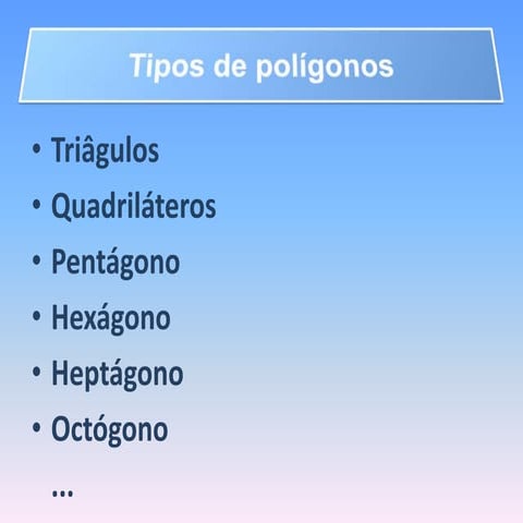 Tipos De Poligonos