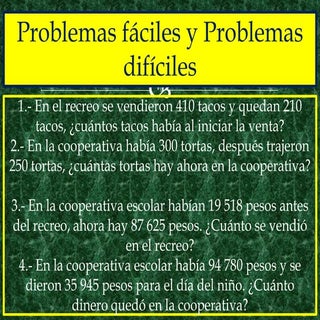 Tipos de problemas verbales aditivo...