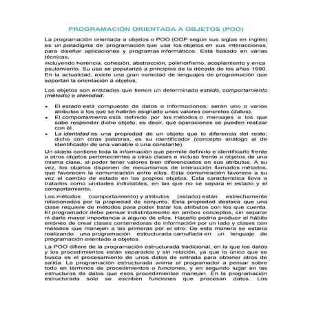 Tipos de programación