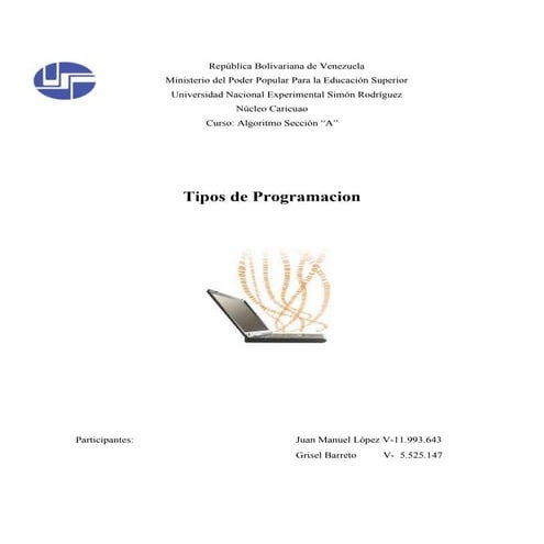 Tipos de programacion