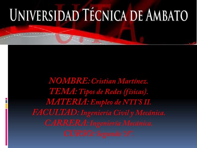 Tipos de redes