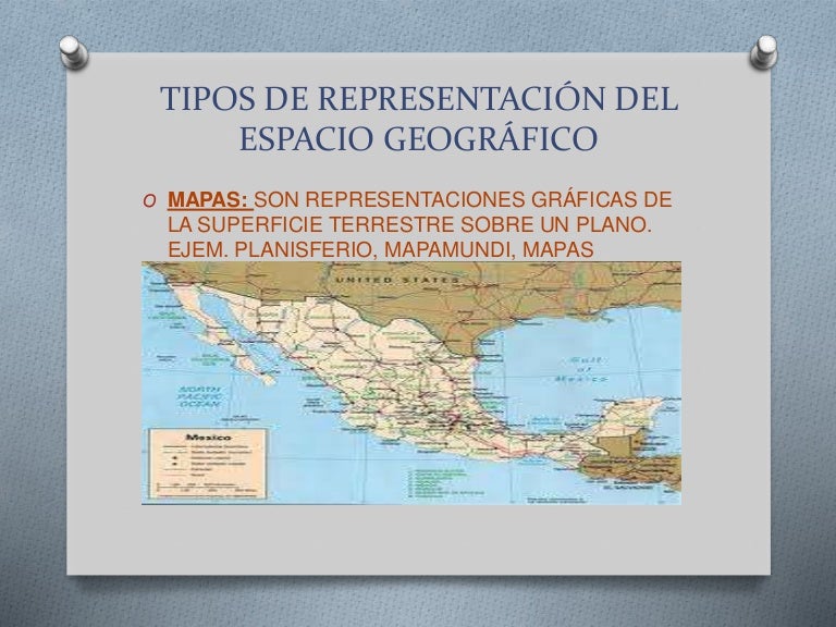 Tipos de representación del espacio geográfico