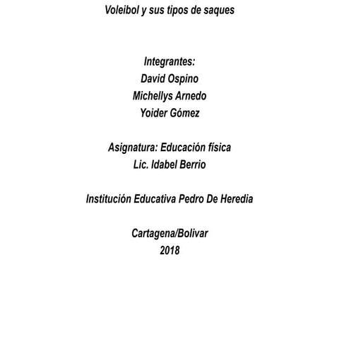 Tipos de saques de voleibol