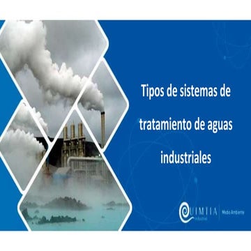 Tipos de sistemas de tratamiento de aguas industriales