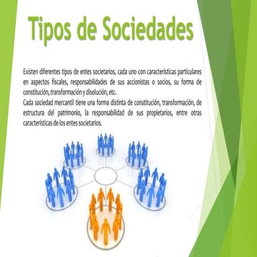 Tipos de sociedades