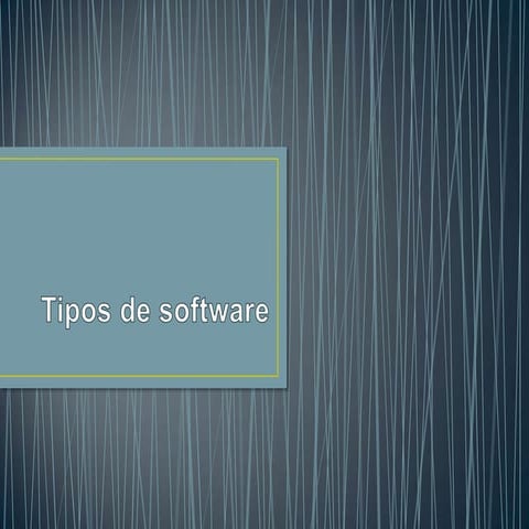 Tipos de software