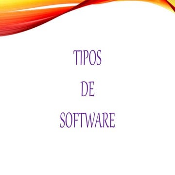 Tipos de software | PPTX