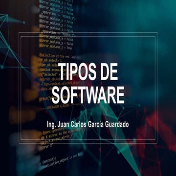 TIPOS DE SOFTWARE: SISTEMA, APLICAION , DESARROLLO | DOCX