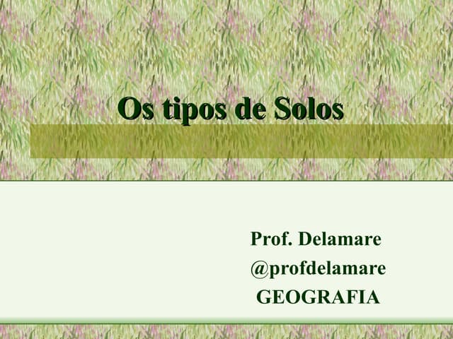 Tipos de solos