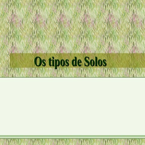 Tipos de solos
