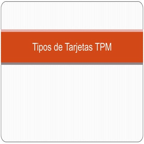 Tipos de tarjetas TPM