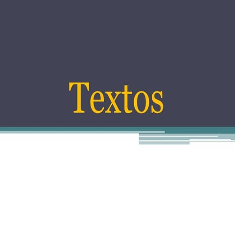 Generos textuais