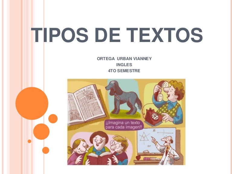 Tipos De Texto Tipos De Texto Comentario De Texto Textos