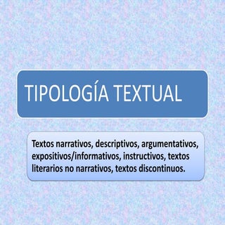 Tipos de textos