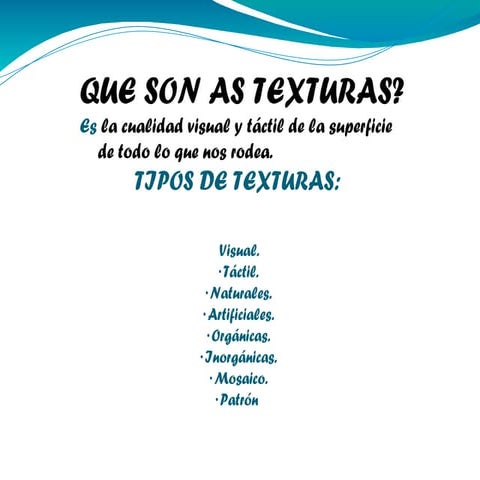Tipos de texturas (1)