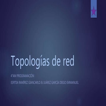 Tipos de topologias de red