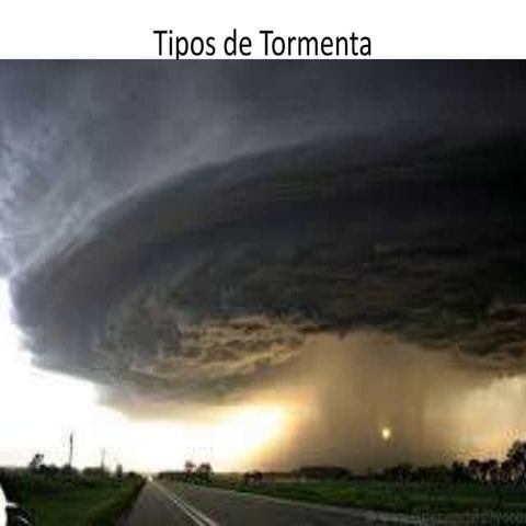 Tipos de tormenta