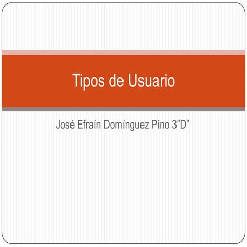 Los tipos de usuarios en Redes Sociales | PPTX