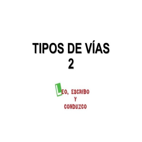 Tipos de vías   2