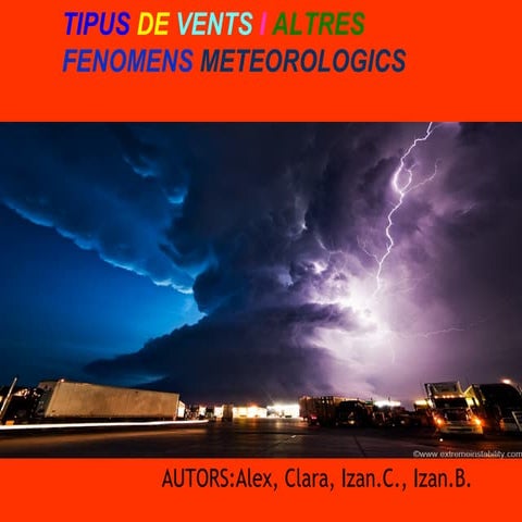Tipos de vents y desastres meteorologics