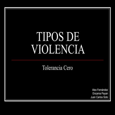 Tipos De Violencia